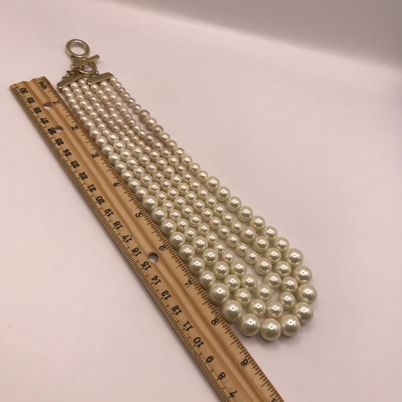 Anne Klein Triple Layer Faux Pearl Necklace - Picture 8 of 10